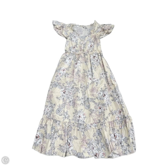 Dress Casual Midi By Moon River In Floral Print, Size: Xs