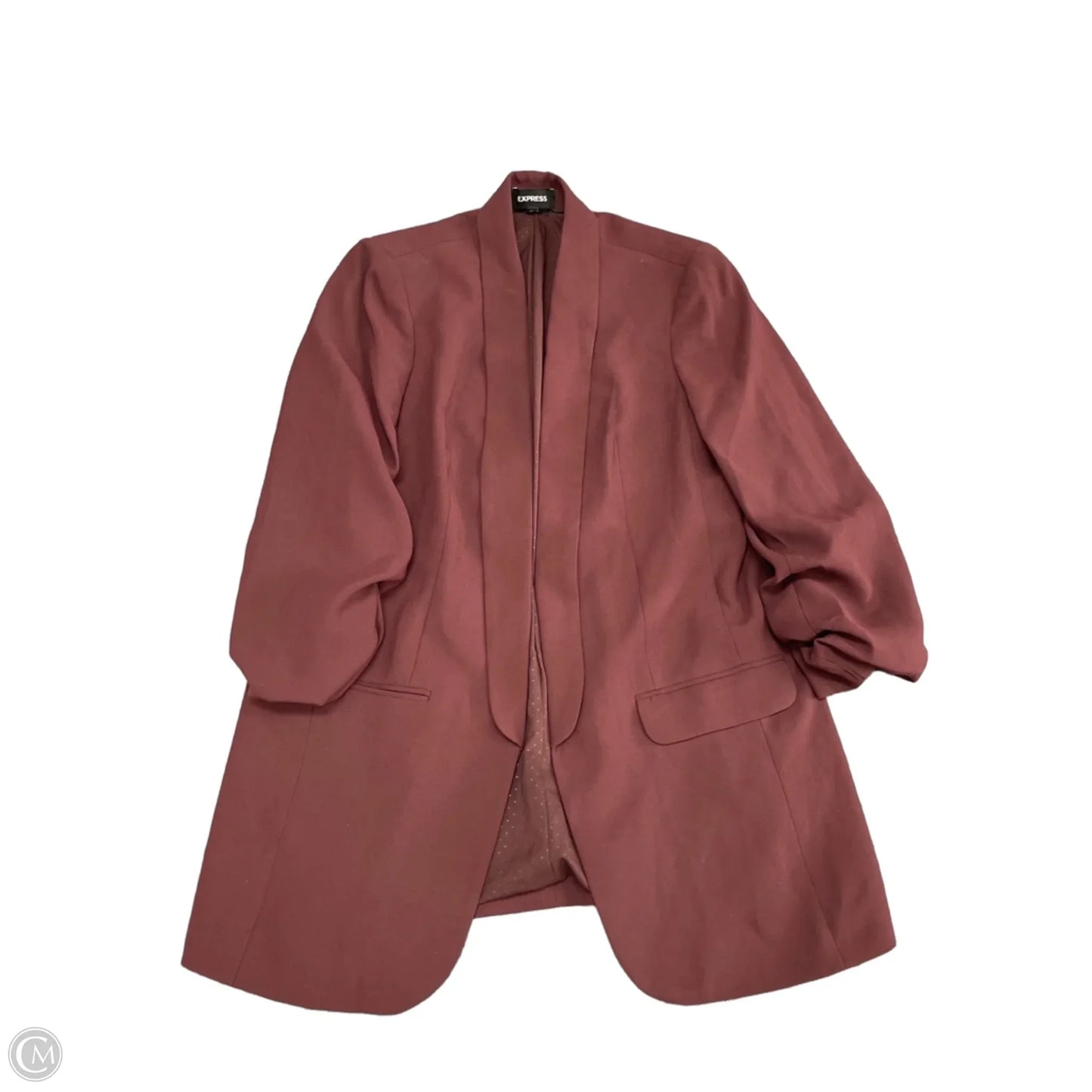 Blazer By Express In Brown & Purple, Size: M