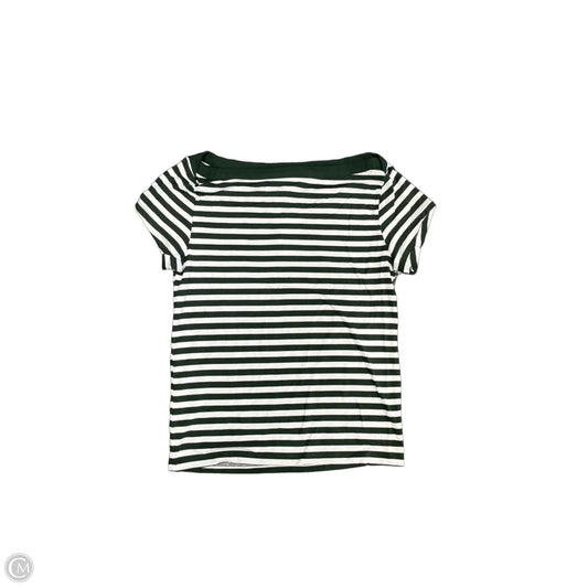 Top Short Sleeve Basic By Lou And Grey In Green & White, Size: Xs