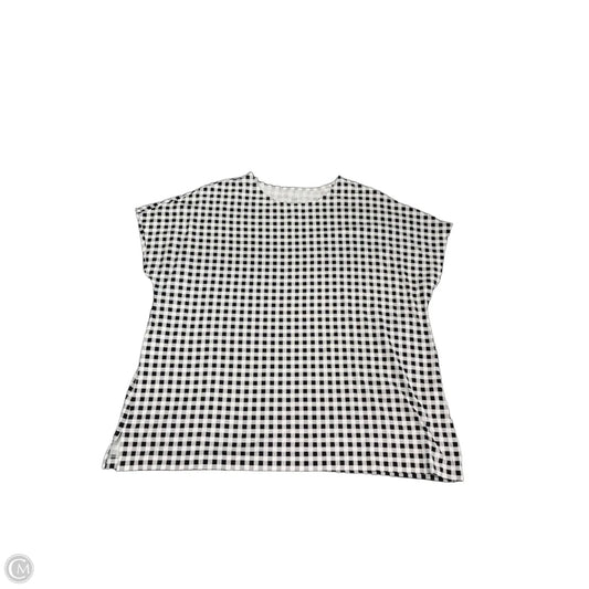 Top Short Sleeve Basic By J. Jill In Black & White, Size: Xl