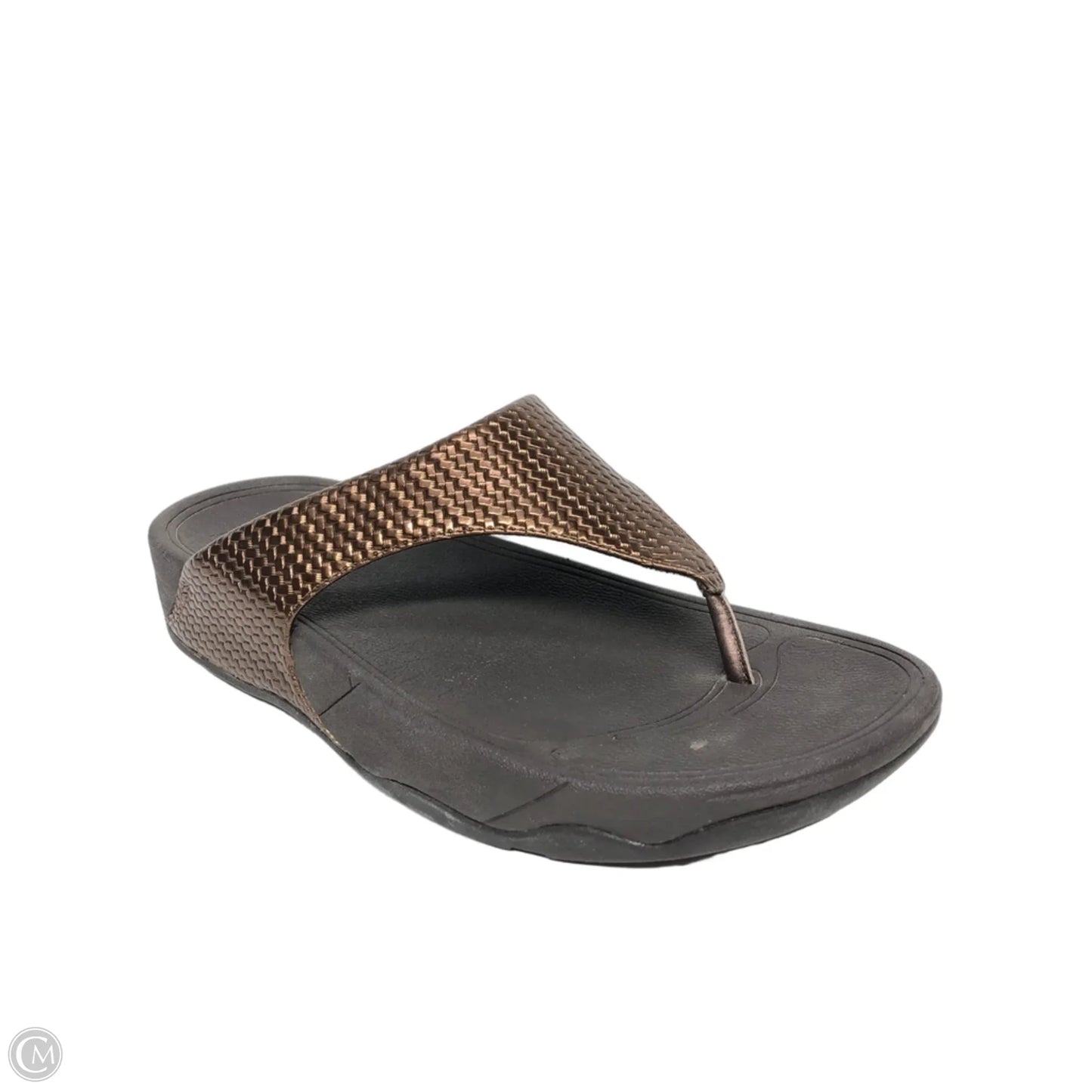 Sandals Heels Wedge By Fitflop In Brown, Size: 9