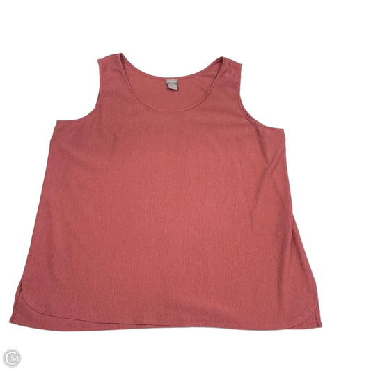 Tank Top By Chicos In Coral, Size: Xxl
