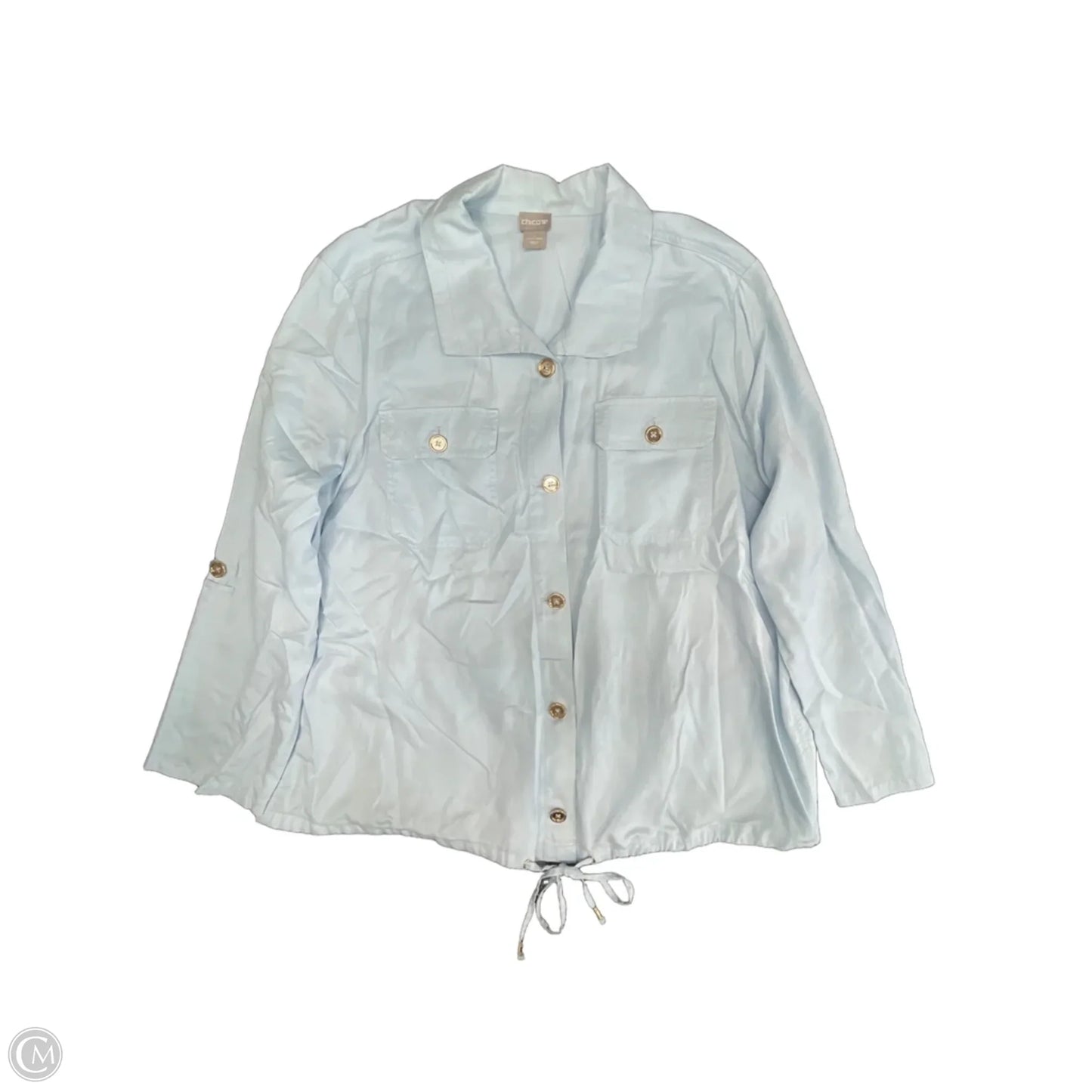 Jacket Other By Chicos In Blue, Size: Xxl