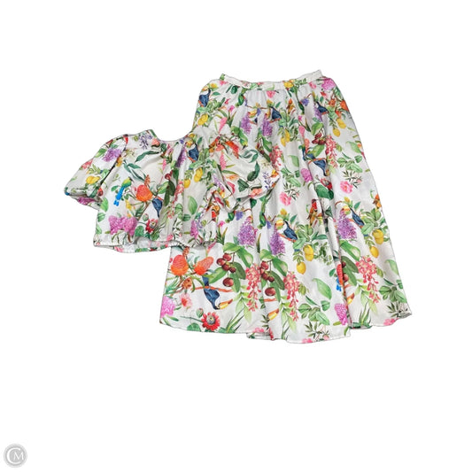 Skirt Set 2pc By Calypso St Barth In Floral Print, Size: Xl