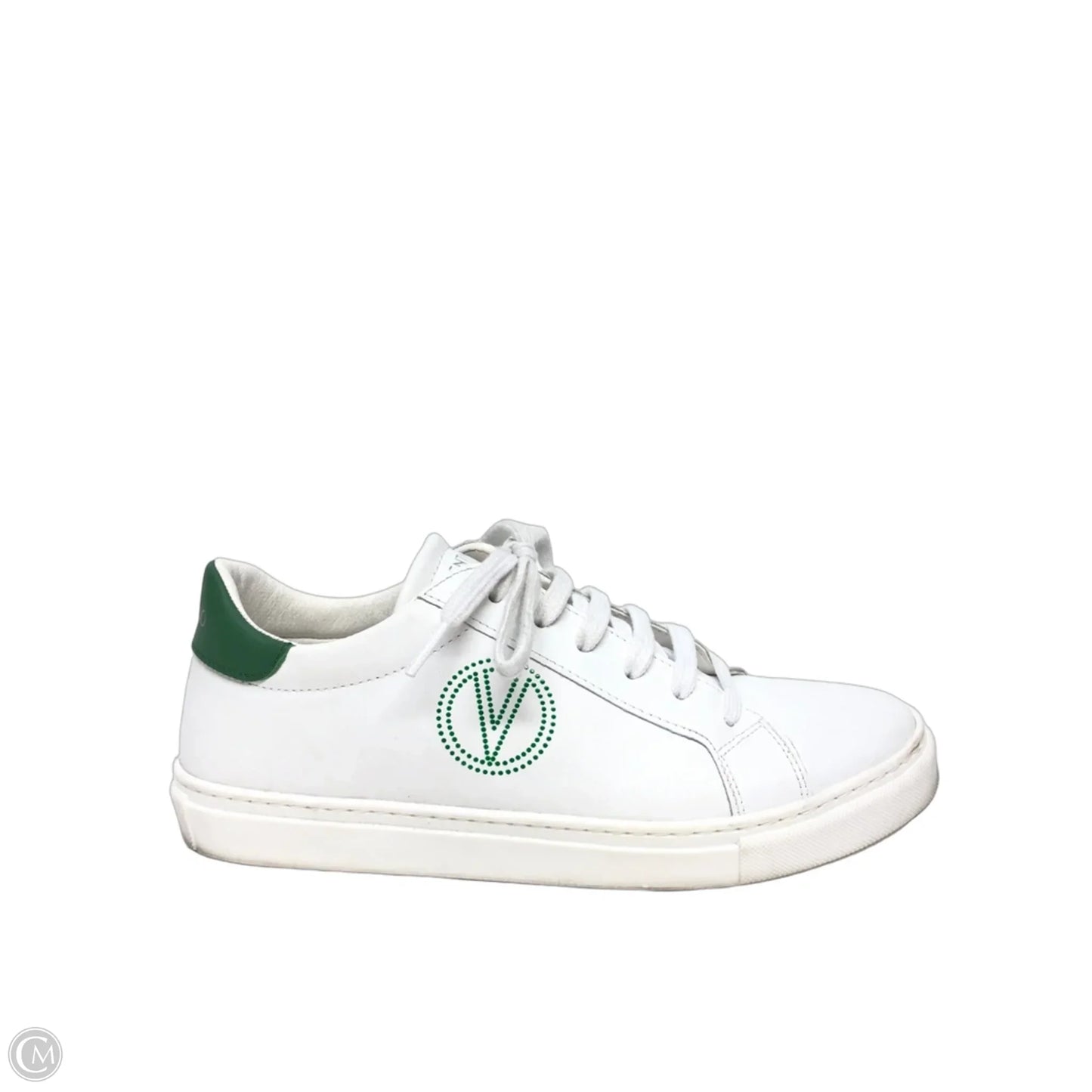 Shoes Designer By Valentino-mario In Green & White, Size: 9.5