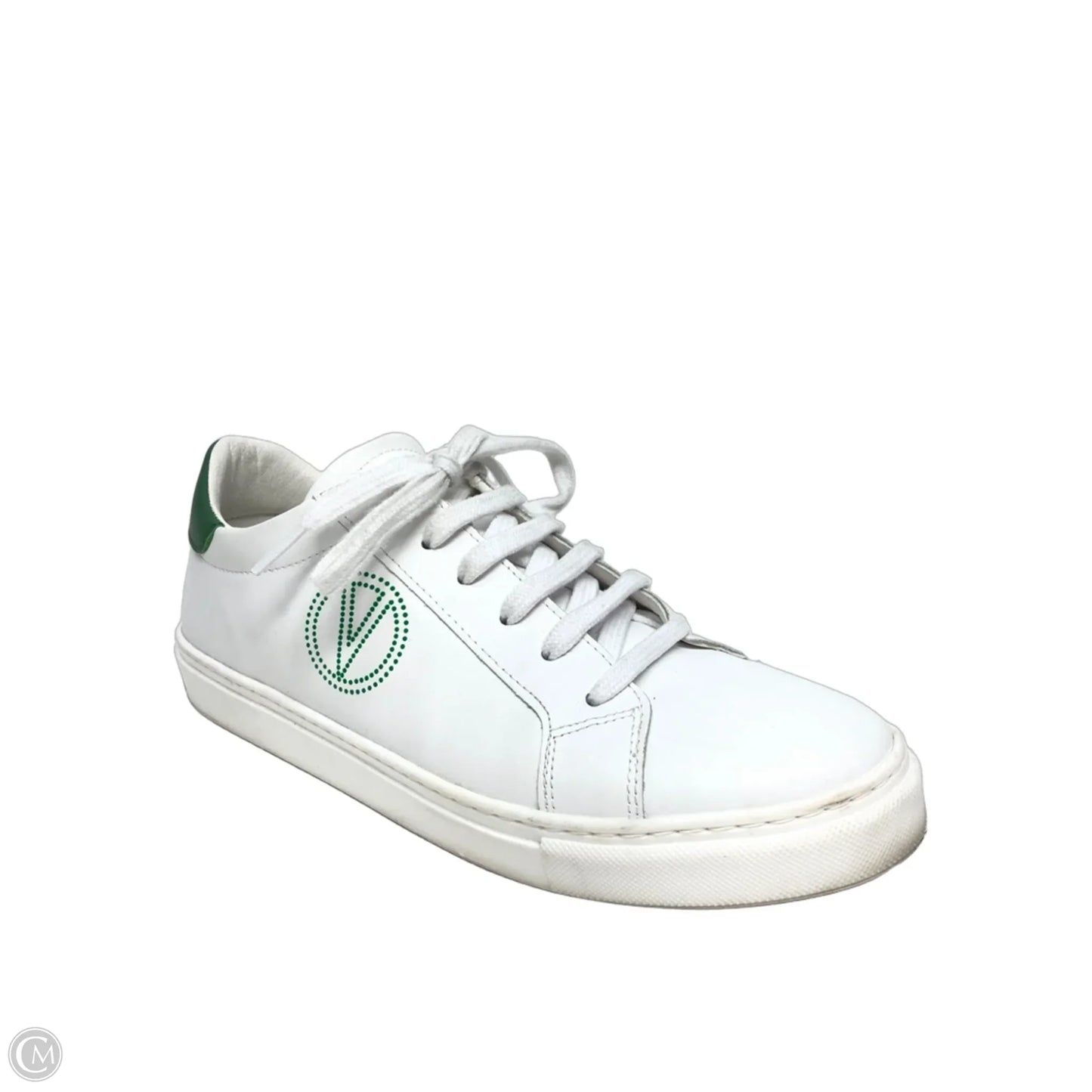 Shoes Designer By Valentino-mario In Green & White, Size: 9.5