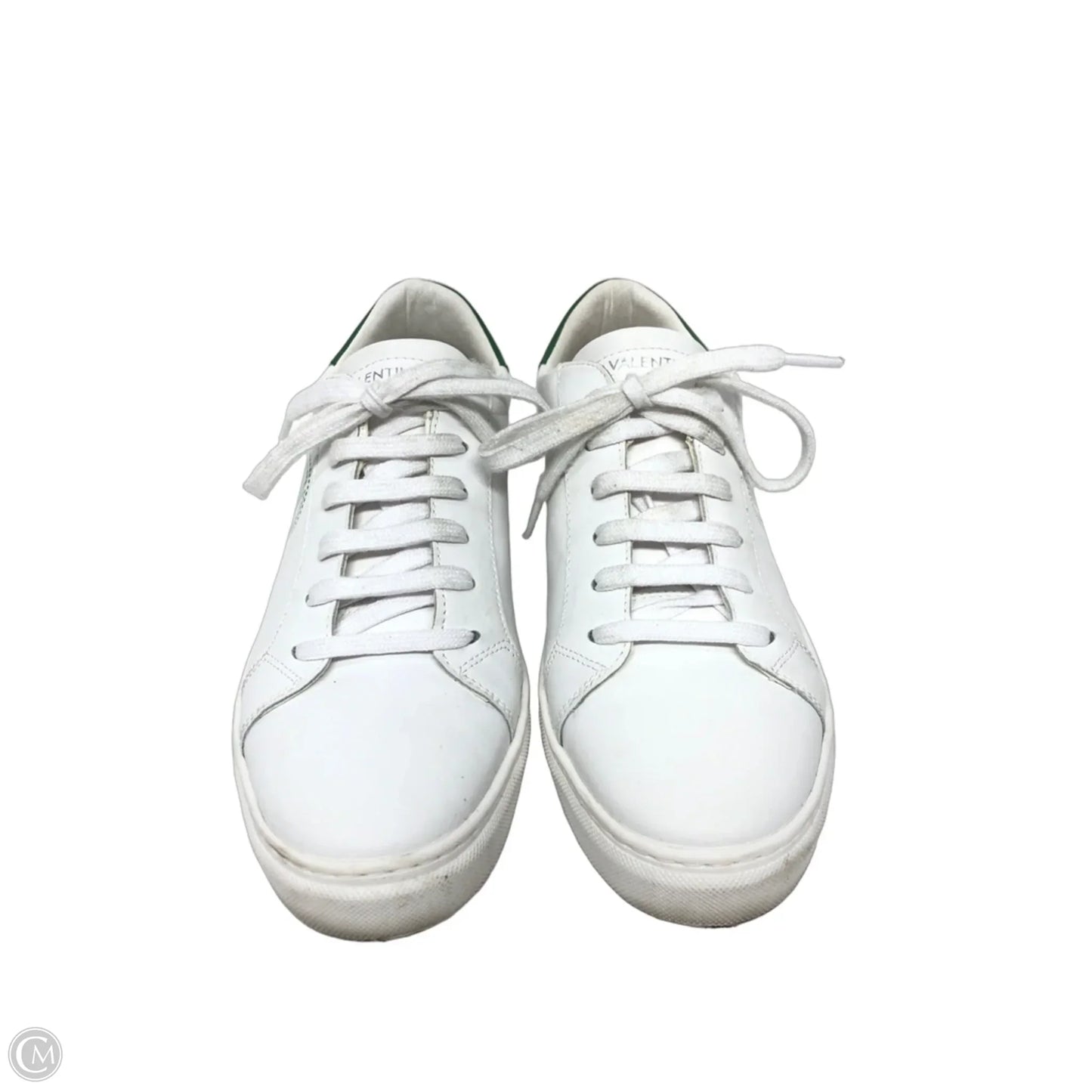 Shoes Designer By Valentino-mario In Green & White, Size: 9.5