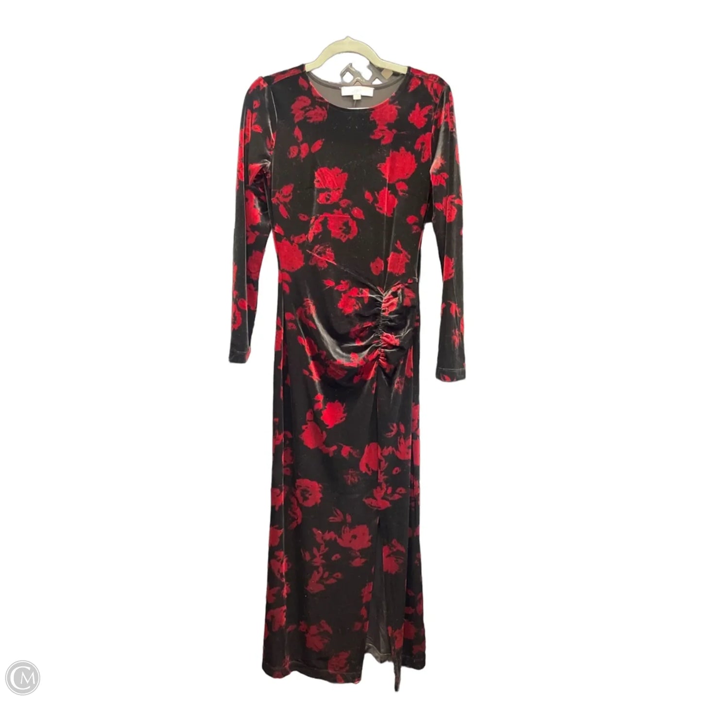 Dress Casual Maxi By Loft In Black & Red, Size: 4