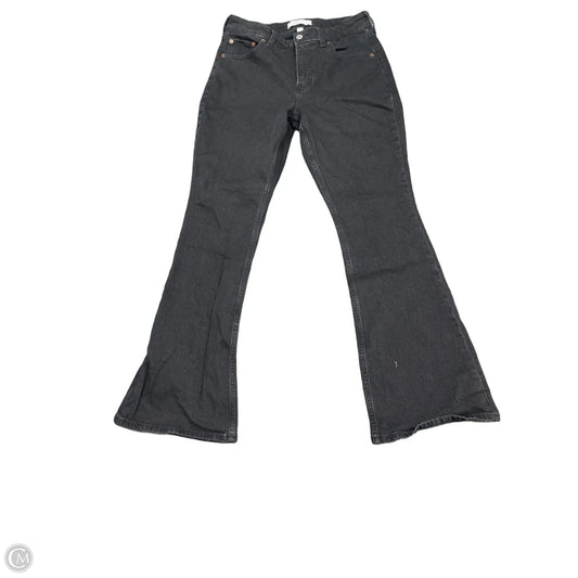 Jeans Boot Cut By Abercrombie And Fitch In Black Denim, Size: 6p