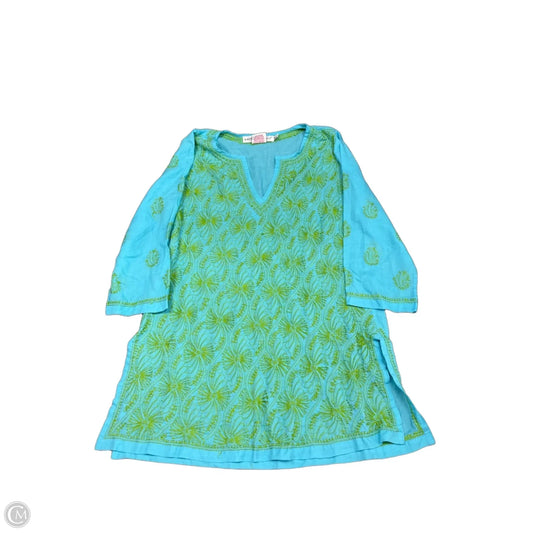 Tunic 3/4 Sleeve By Gretchen Scott In Blue & Green, Size: M