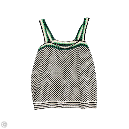 Sweater Short Sleeve By Lane Bryant In Green & Tan, Size: 1x