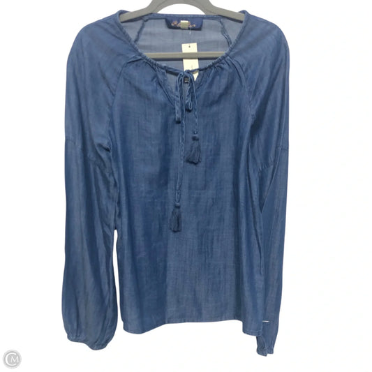Top Long Sleeve By Blue Rain In Blue, Size: S