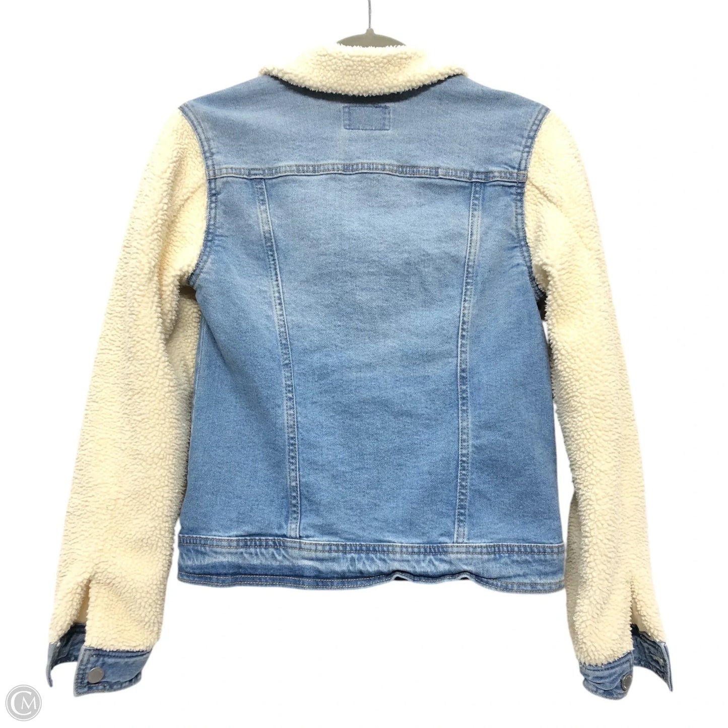Jacket Denim By Universal Thread In Blue & Cream, Size: Xs
