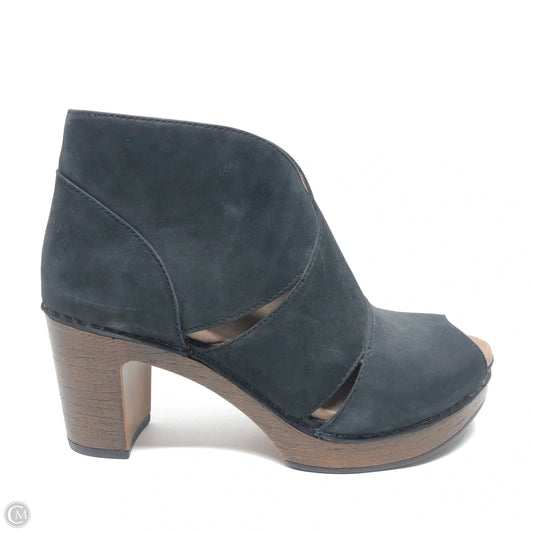 Shoes Heels Wedge By Dansko In Black, Size: 7.5