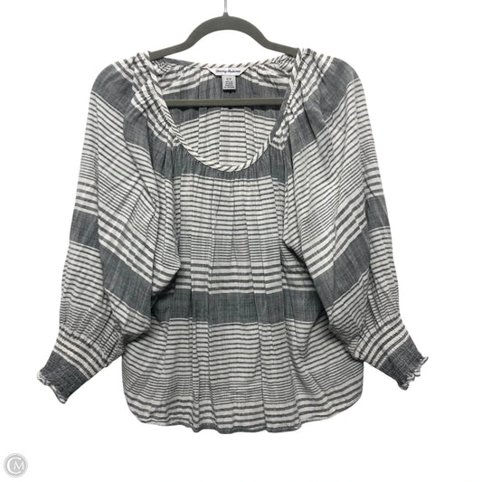 Top 3/4 Sleeve By Tommy Bahama In Grey & White, Size: S