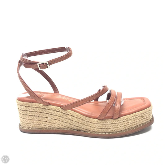 Sandals Heels Wedge By Antonio Melani In Brown, Size: 9