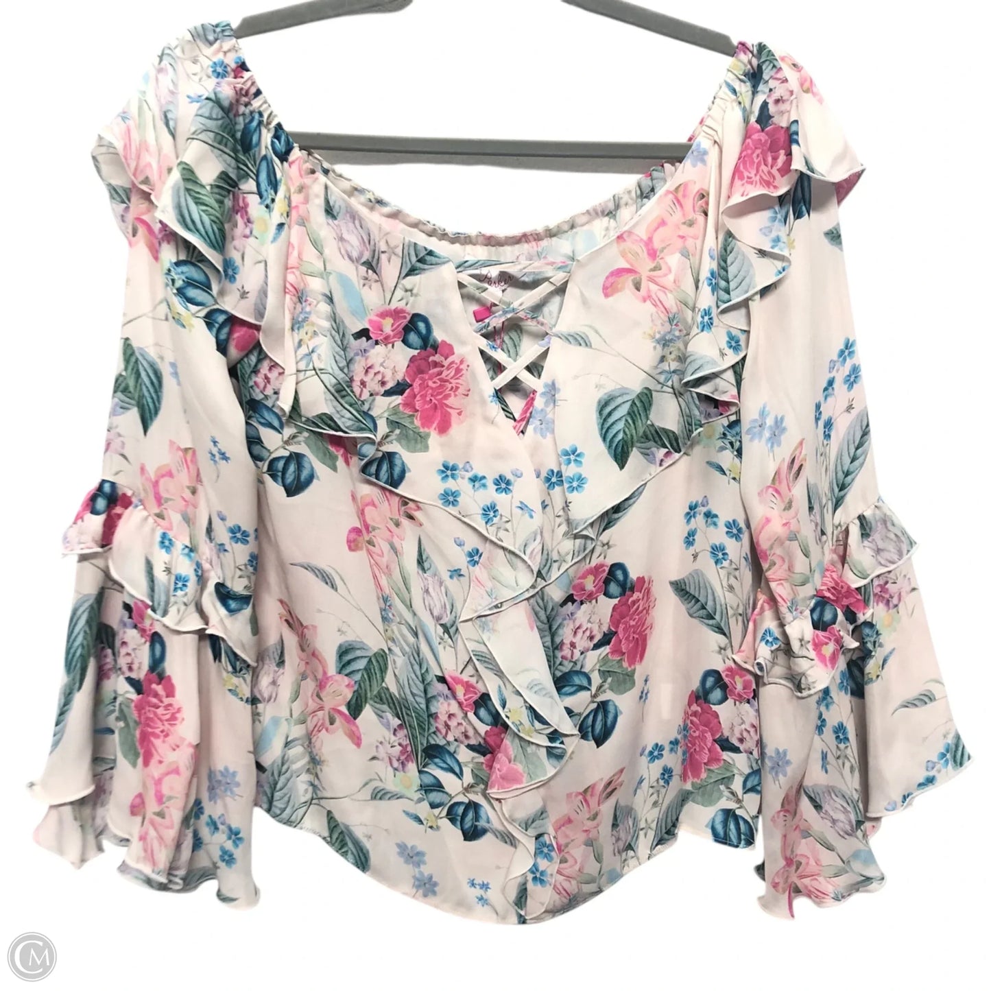 Blouse Long Sleeve By Parker In Floral Print, Size: Xs