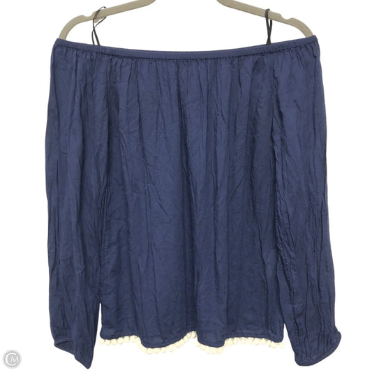 Top Long Sleeve Designer By Lilly Pulitzer In Navy, Size: Xs
