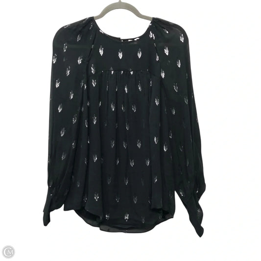 Blouse Long Sleeve By Joie In Black, Size: S