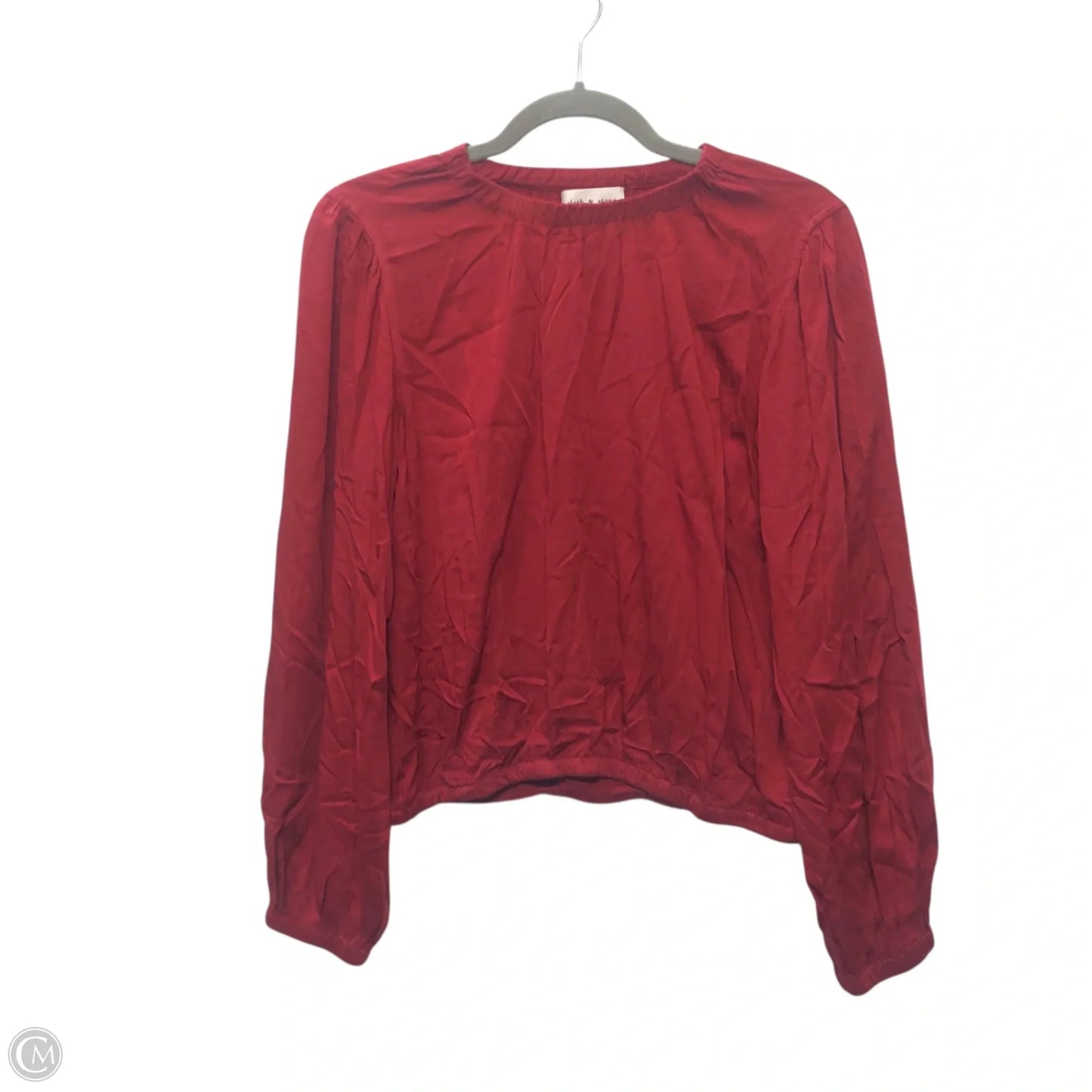 Top Long Sleeve By Cloth & Stone In Red, Size: S