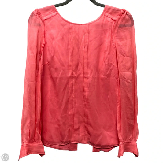 Blouse Long Sleeve By J. Crew In Pink, Size: 2