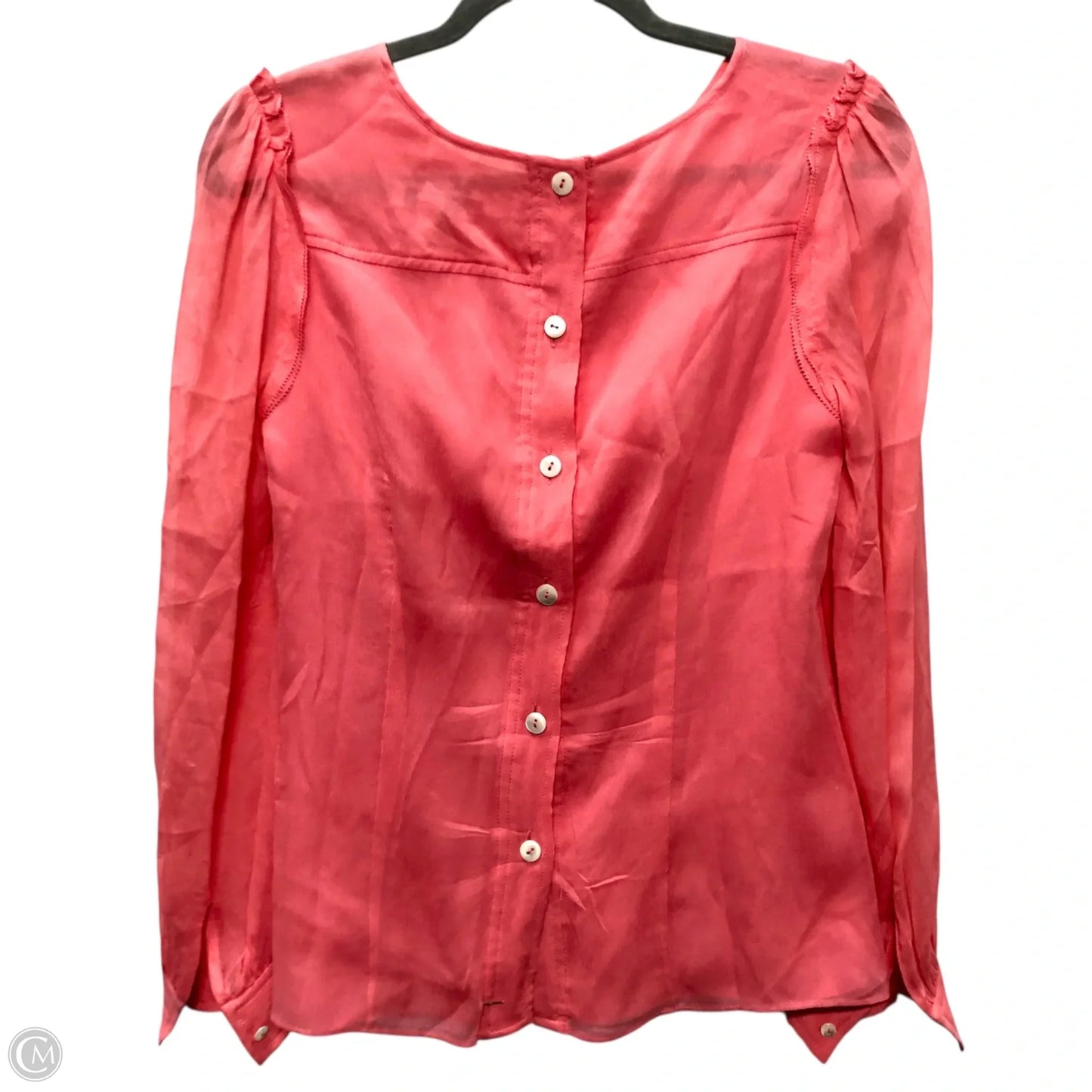 Blouse Long Sleeve By J. Crew In Pink, Size: 2