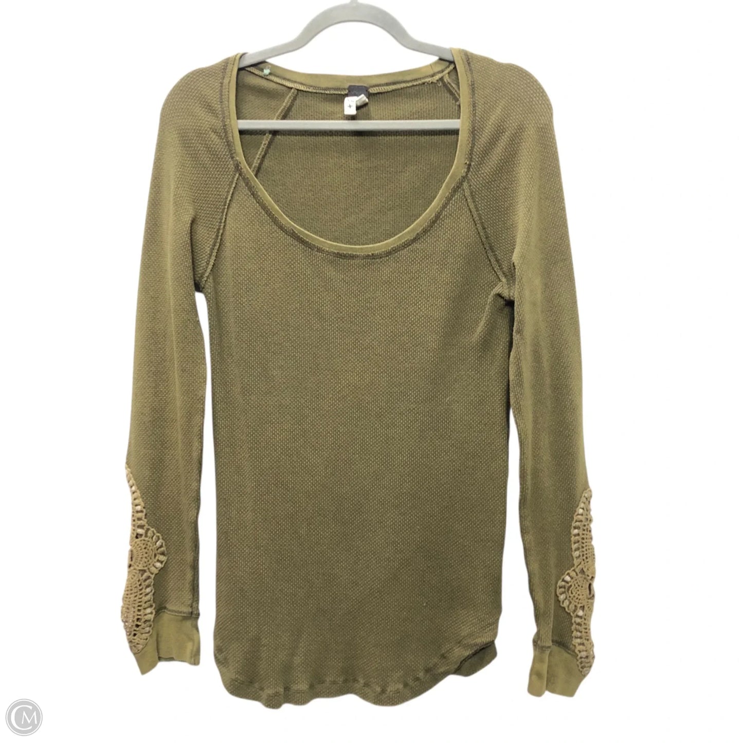 Top Long Sleeve By Free People In Green, Size: Xl