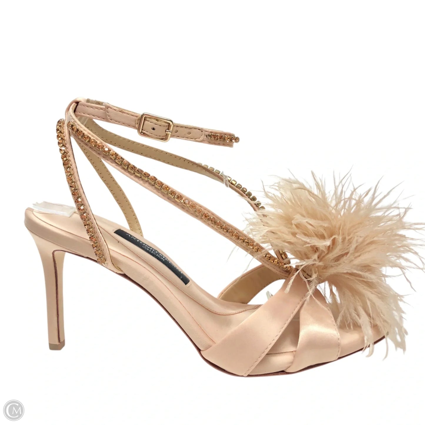 Sandals Heels Stiletto By Antonio Melani In Beige, Size: 8.5