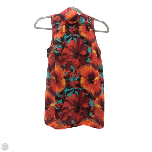 Blouse Sleeveless By New York And Co In Orange, Size: S