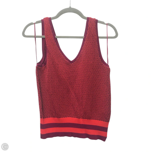Top Sleeveless By Zara In Orange & Purple, Size: L