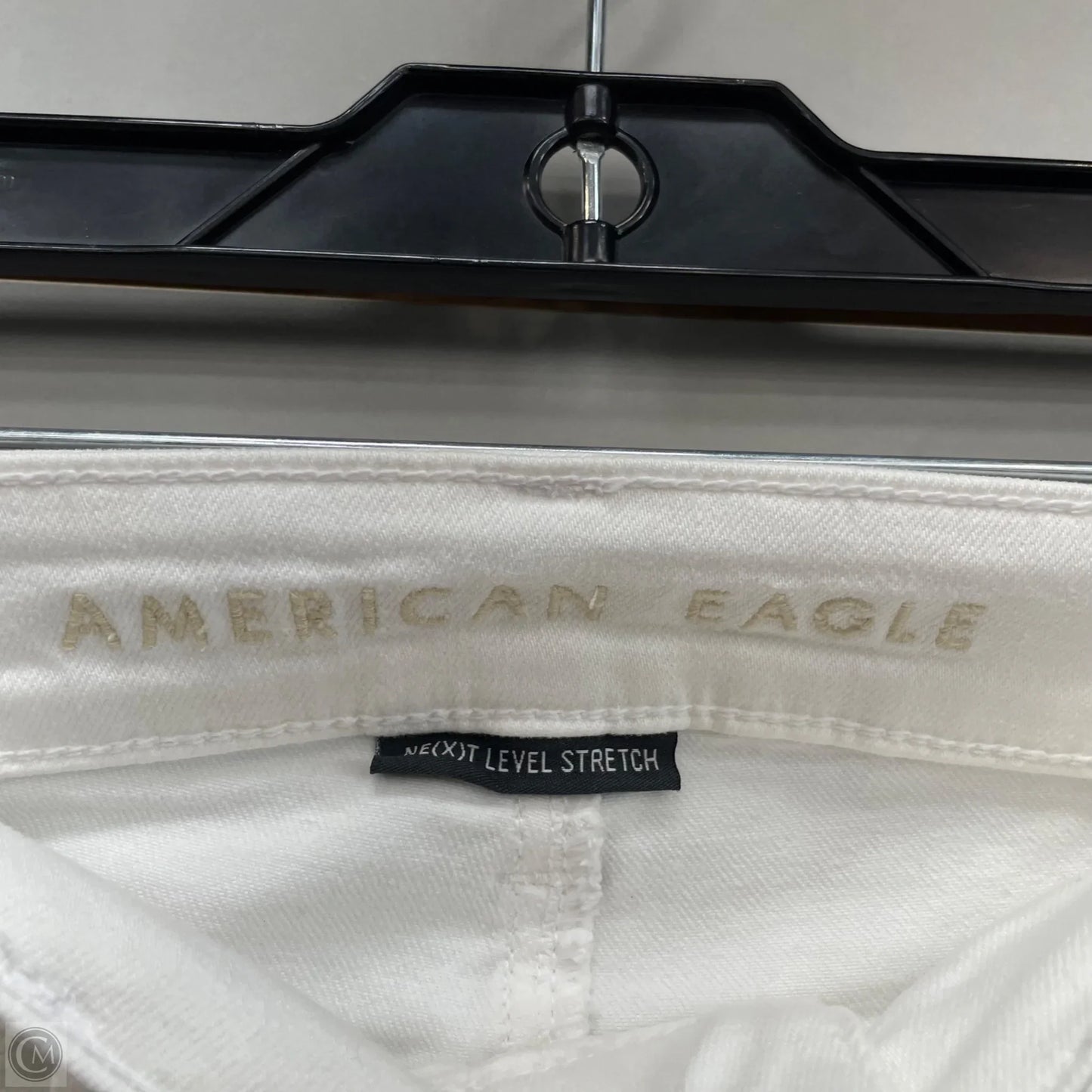 Jeans Skinny By American Eagle In White Denim, Size: 4