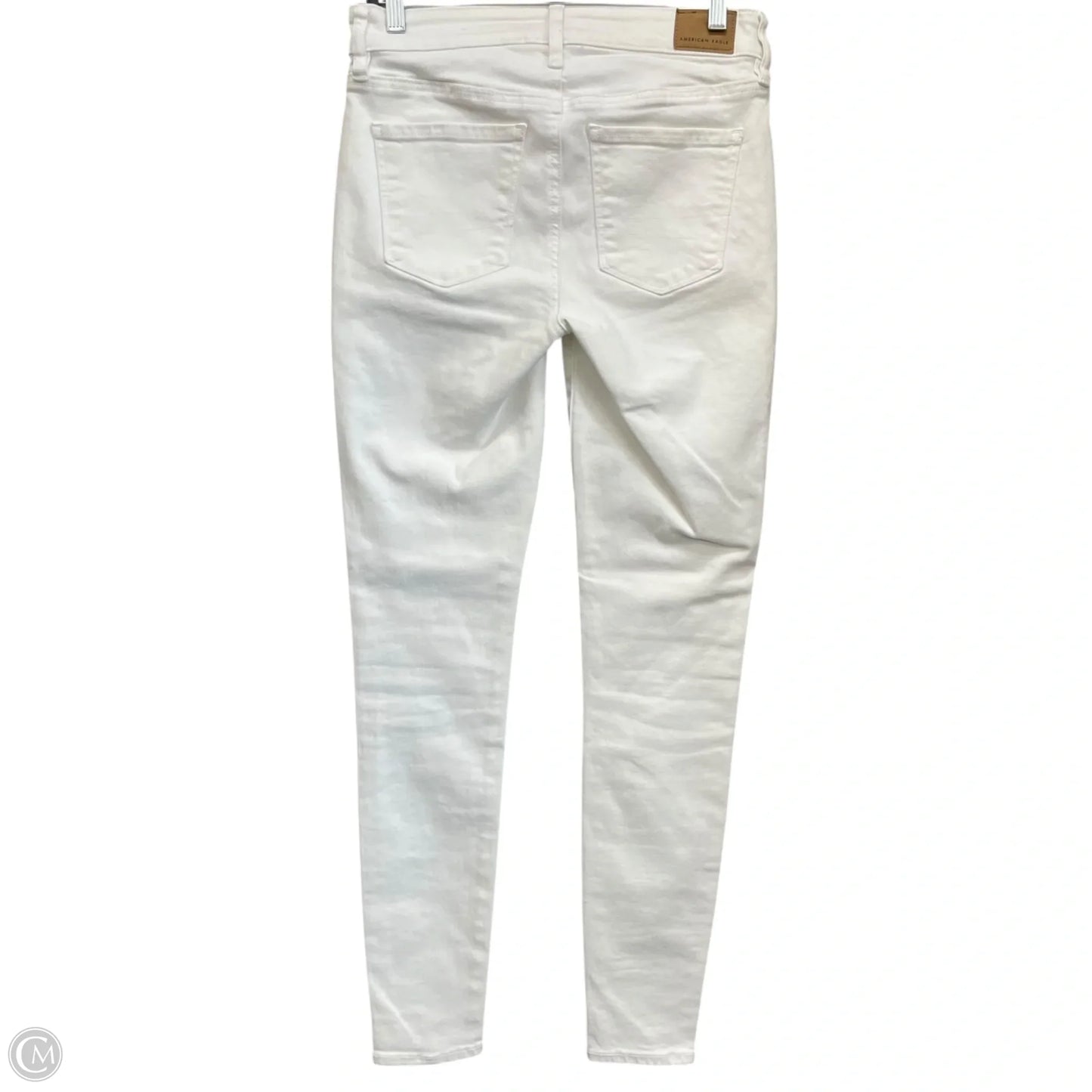 Jeans Skinny By American Eagle In White Denim, Size: 4