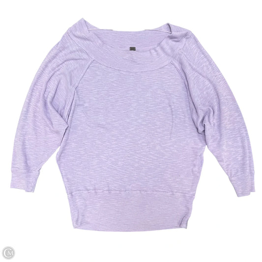 Top Long Sleeve By Free People In Purple, Size: L