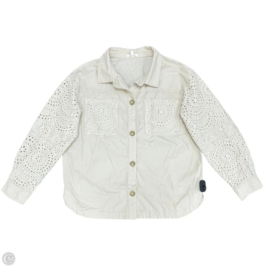Jacket Shirt By Maurices In Beige, Size: M