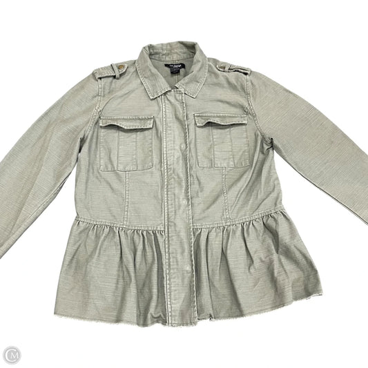 Jacket Utility By Clothes Mentor In Green, Size: L