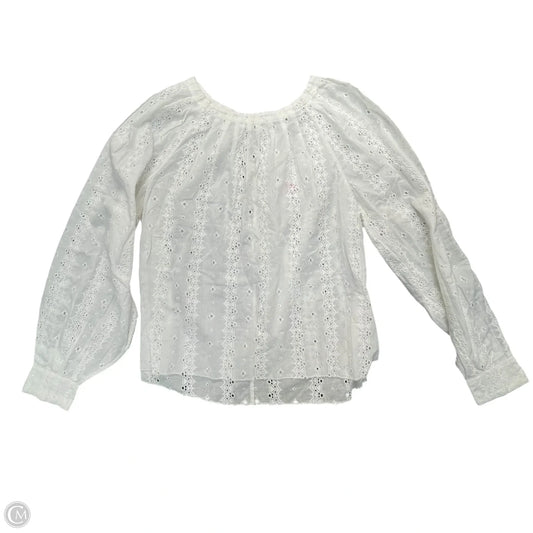 Top Long Sleeve By Joie In White, Size: S