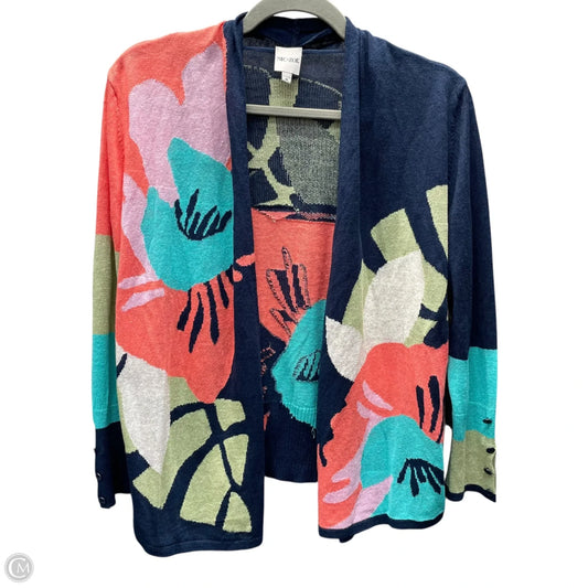 Sweater Cardigan By Nic + Zoe In Multi-colored, Size: M