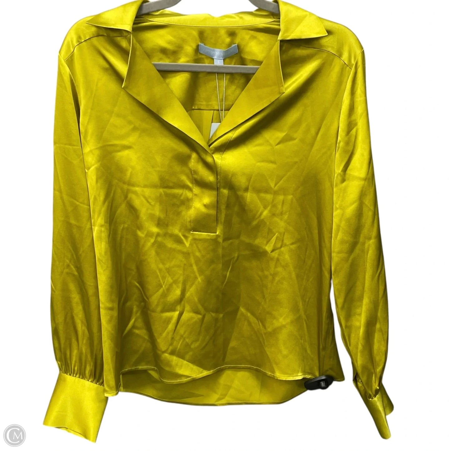 Blouse Long Sleeve By Antonio Melani In Yellow, Size: S