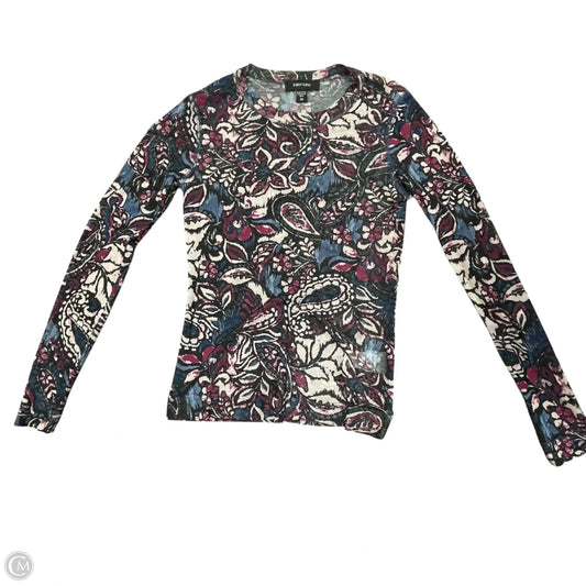 Top Long Sleeve By Karen Kane In Blue & Purple, Size: Xs