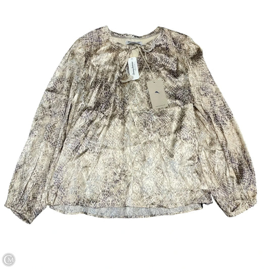Blouse Long Sleeve By Tommy Bahama In Beige, Size: M