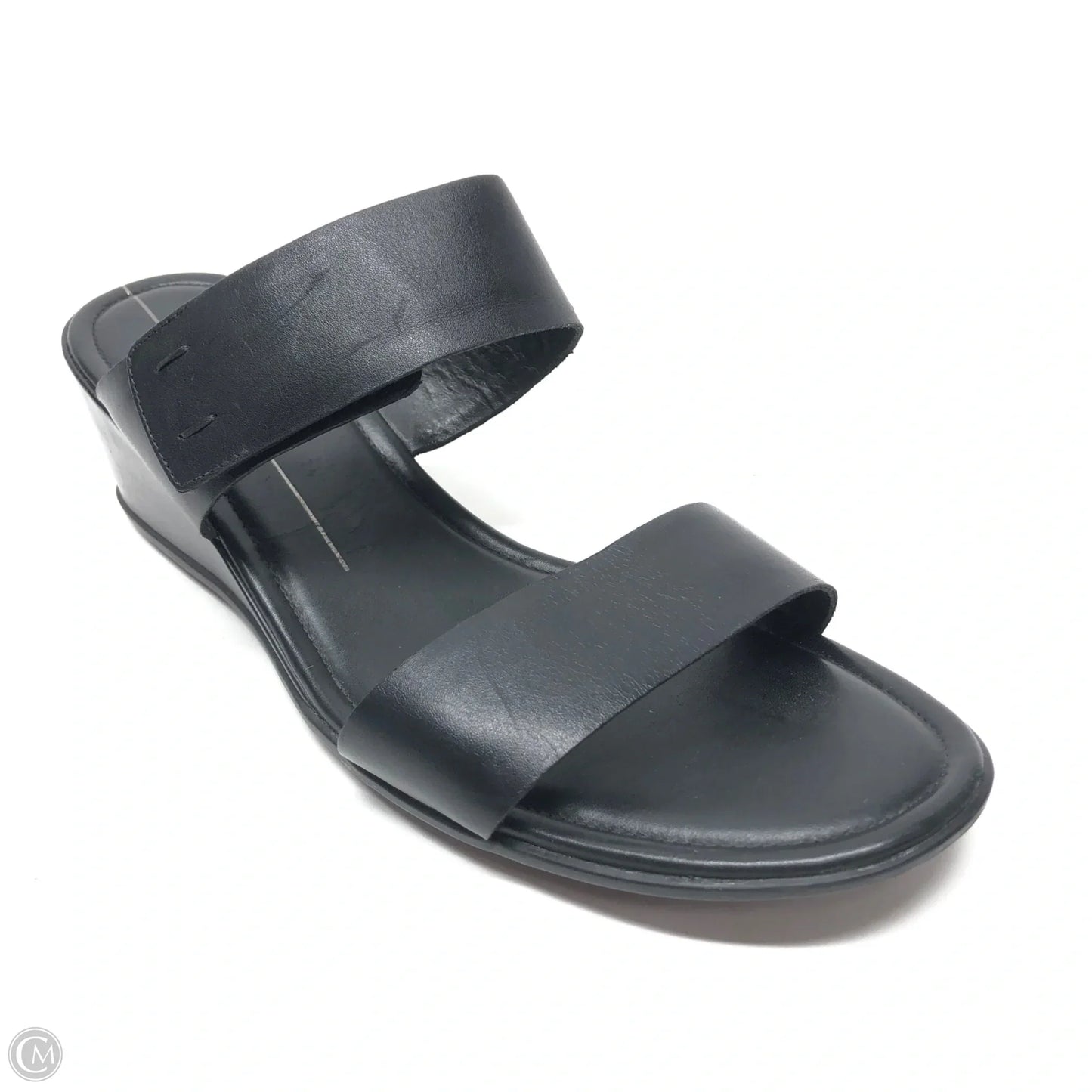 Sandals Heels Wedge By Ecco In Black, Size: 10