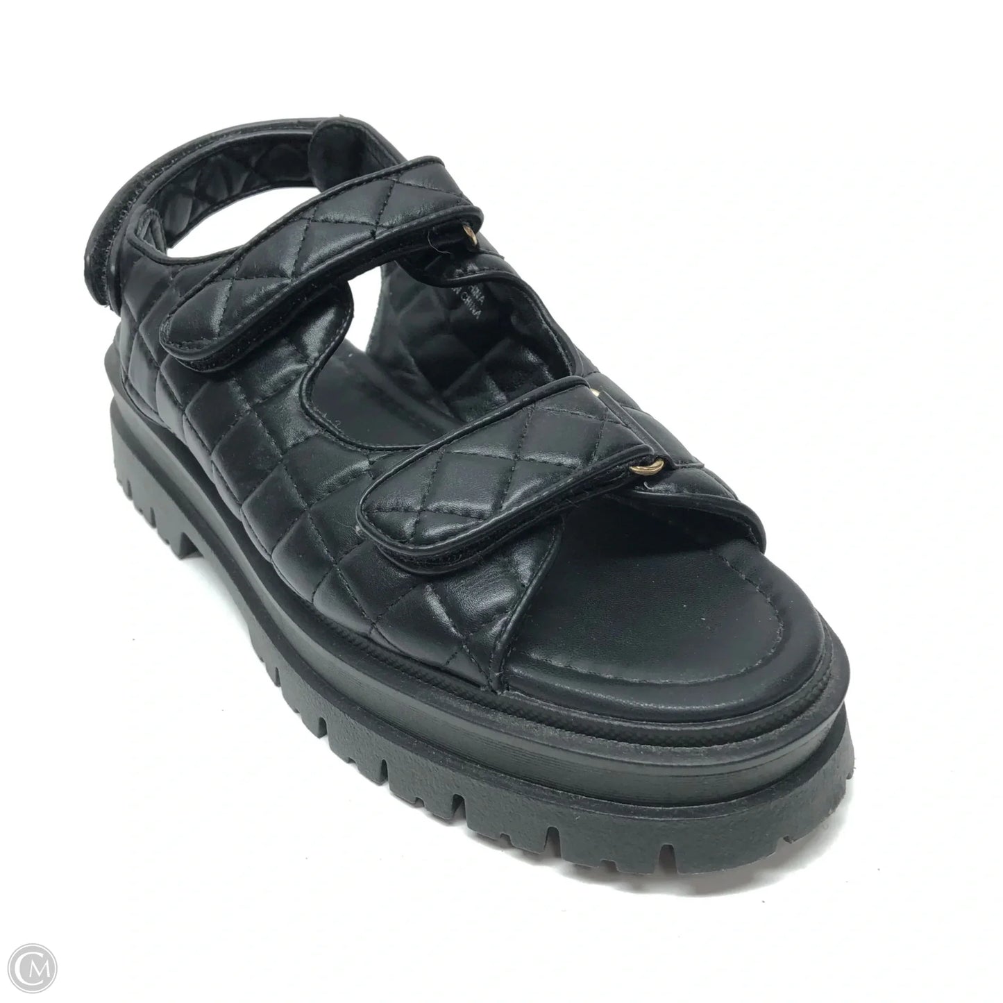 Sandals Heels Platform By Forever 21 In Black, Size: 10