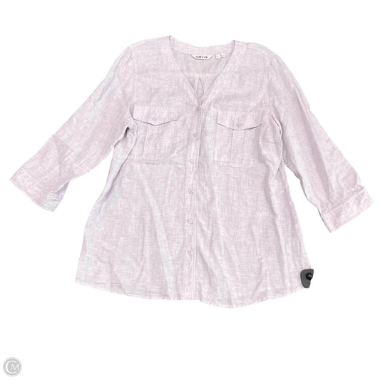 Tunic Long Sleeve By Orvis In Purple, Size: L