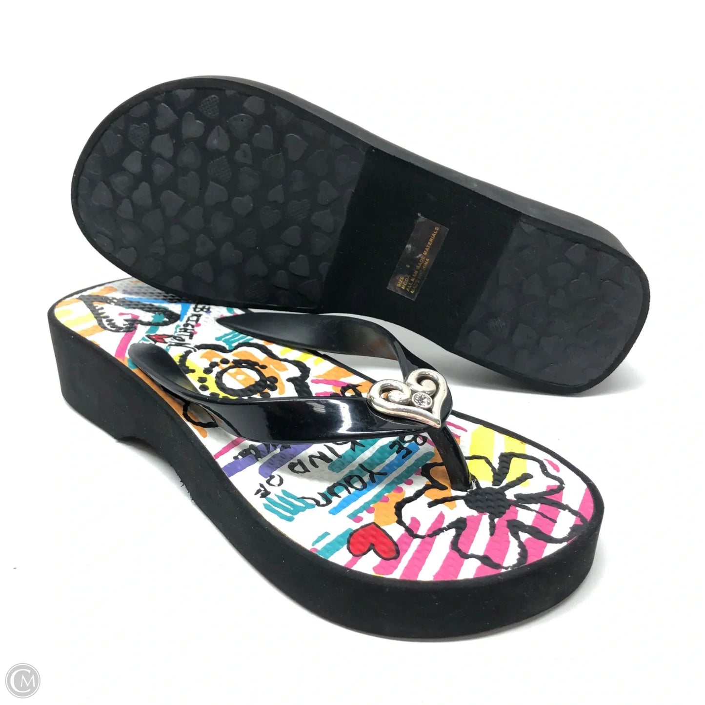 Sandals Flip Flops By Brighton In Multi-colored, Size: 6