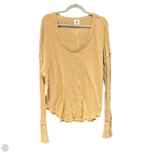 Top Long Sleeve By We The Free In Brown, Size: L