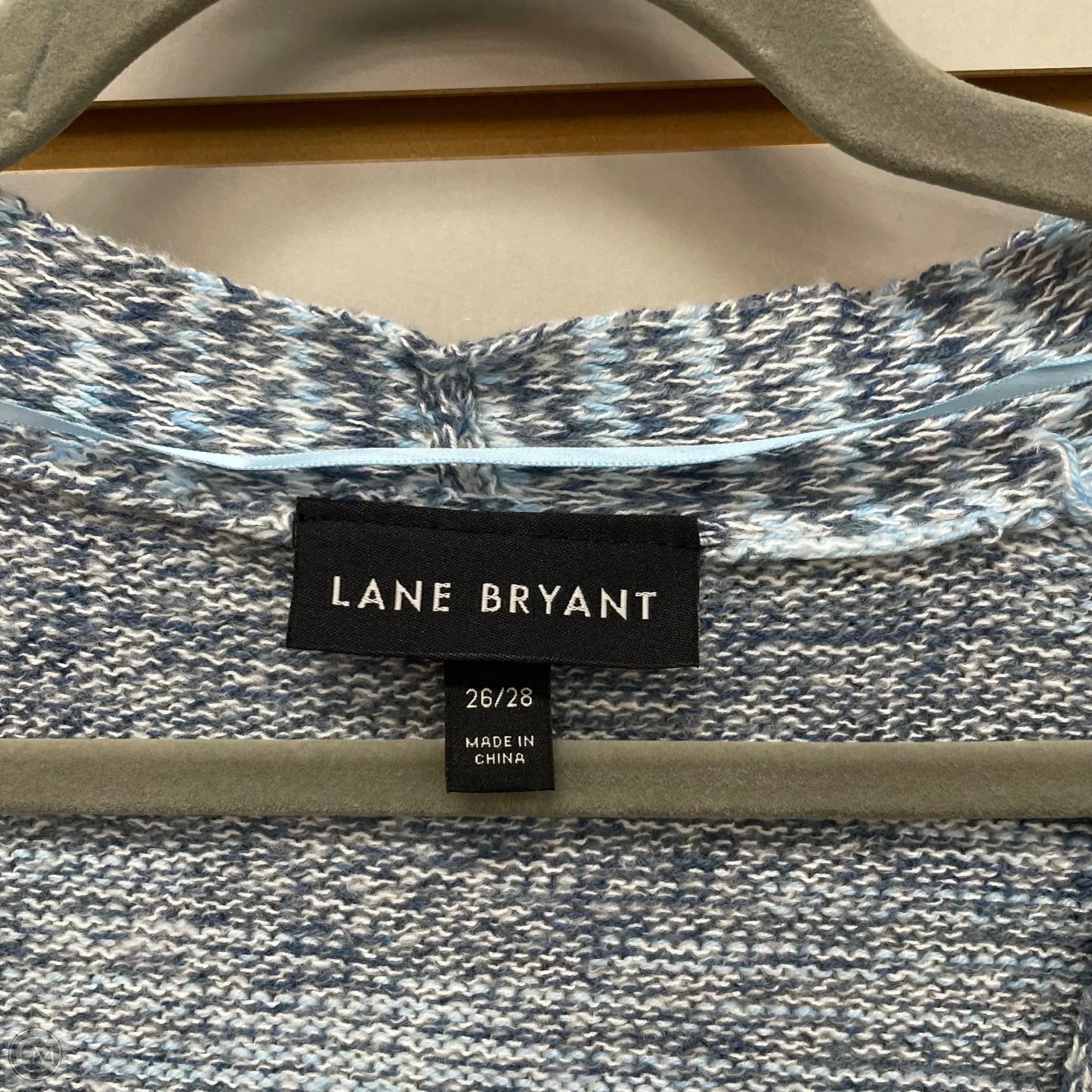 Sweater Cardigan By Lane Bryant In Blue, Size: 3x
