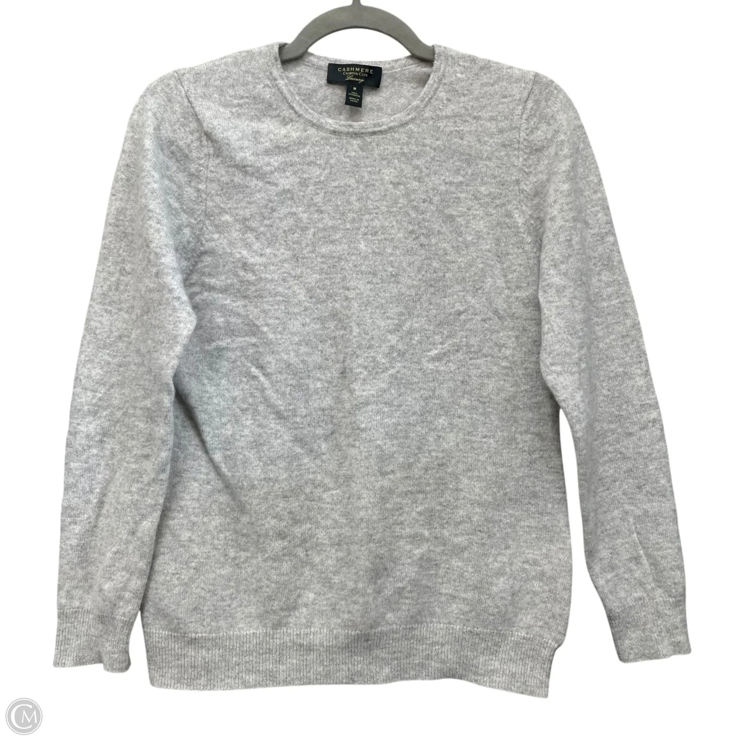Sweater Cashmere By Charter Club In Grey, Size: M