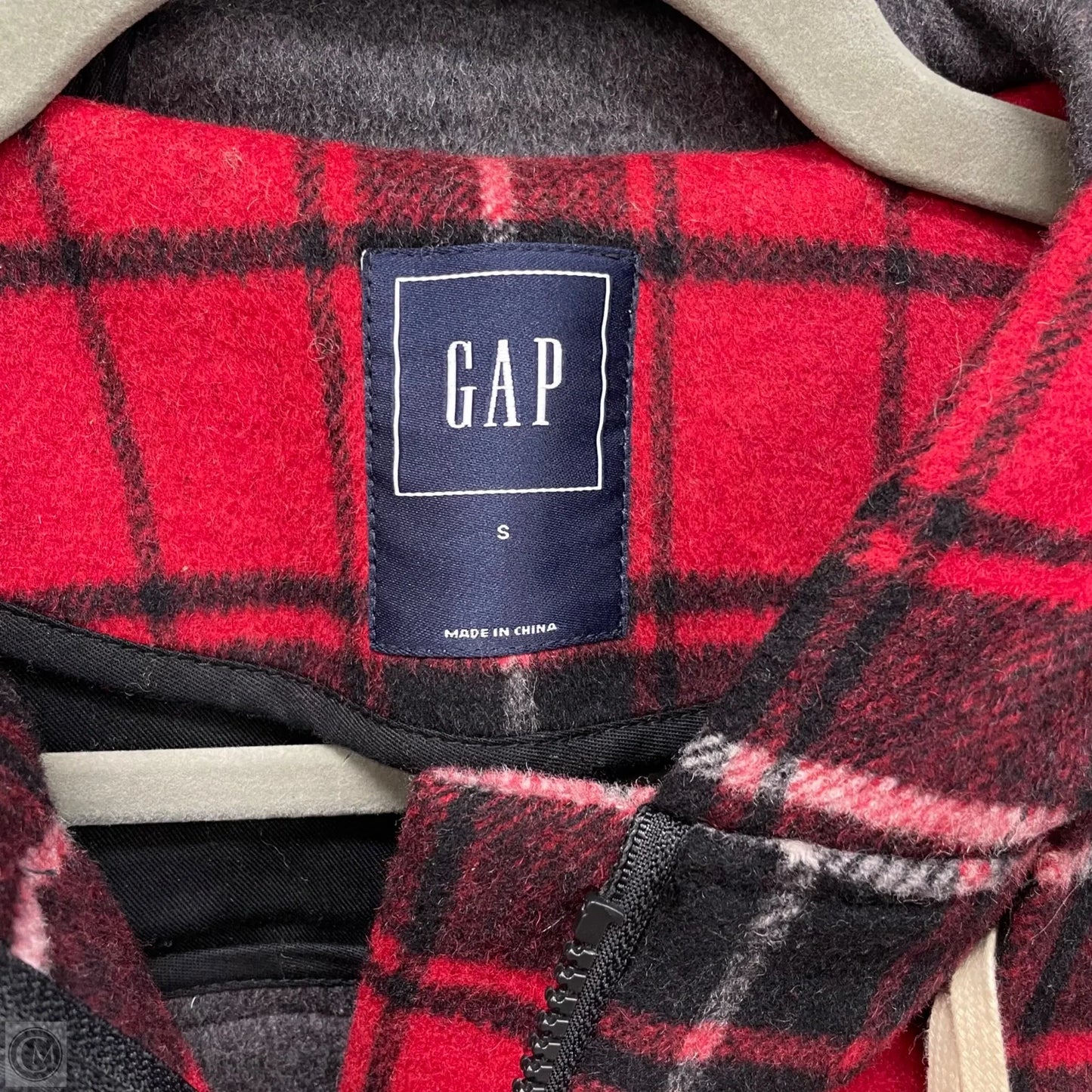 Coat Wool By Gap In Red, Size: S