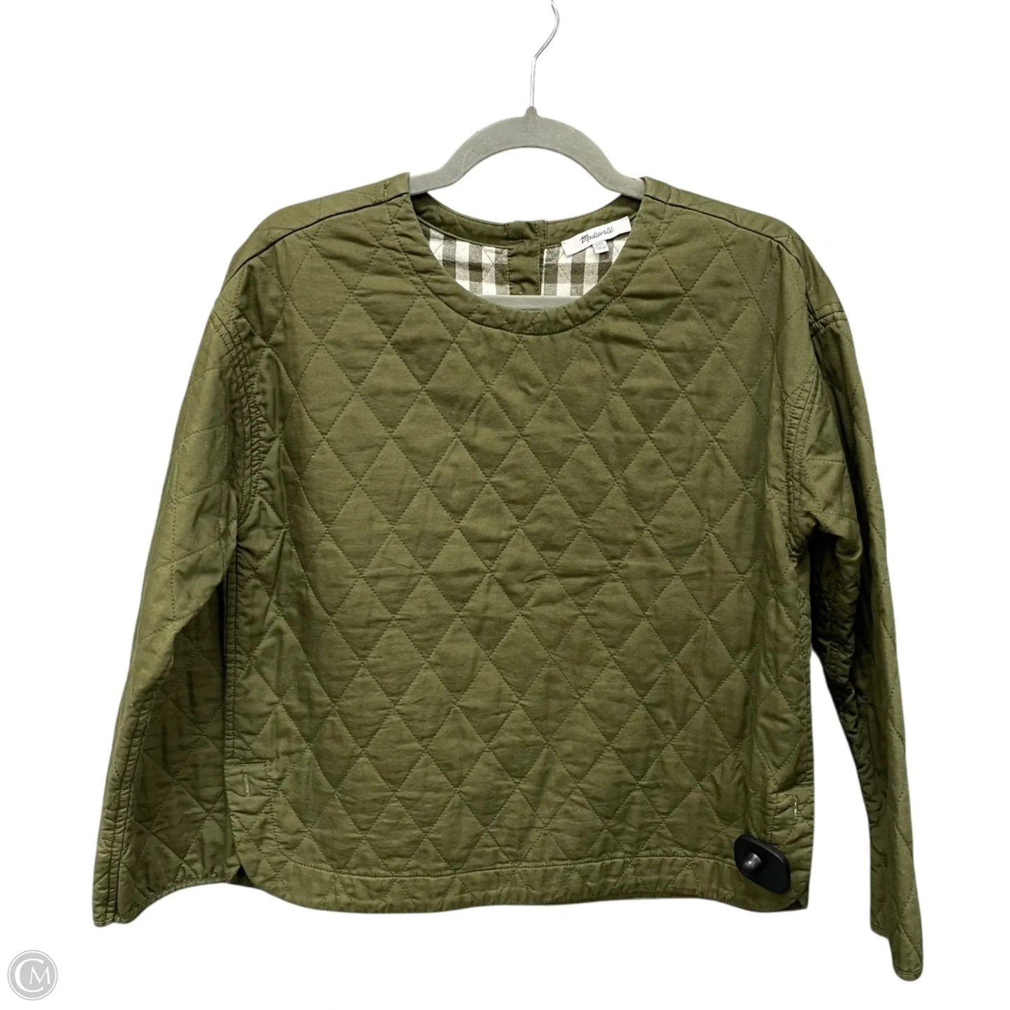 Top Long Sleeve By Madewell In Green, Size: Xxs