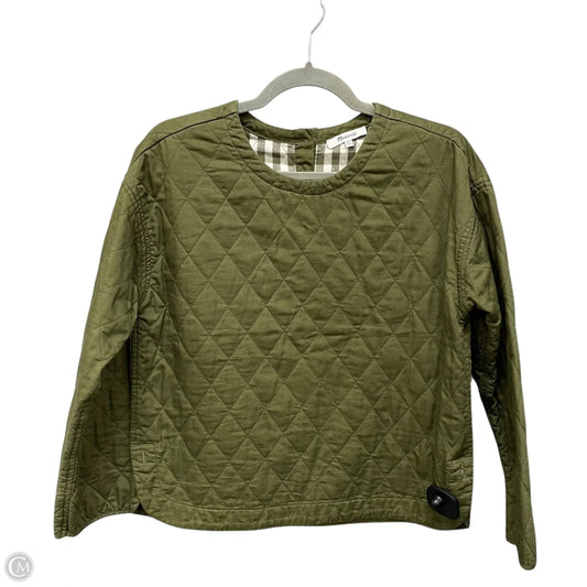 Top Long Sleeve By Madewell In Green, Size: Xxs
